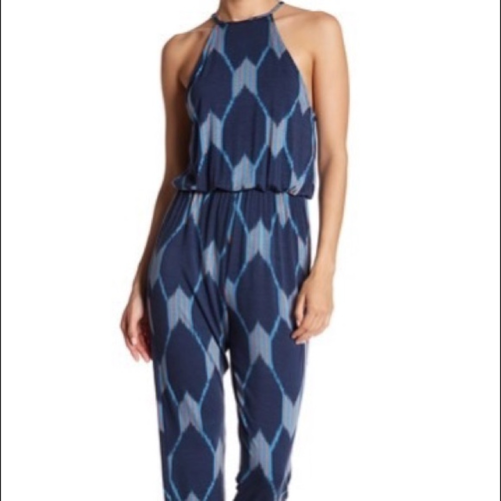 Rachel Pally High Neck Modal Jumpsuit Java print